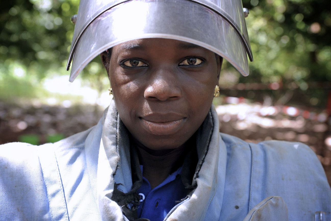 Entminerin Elisabeth aus Senegal.