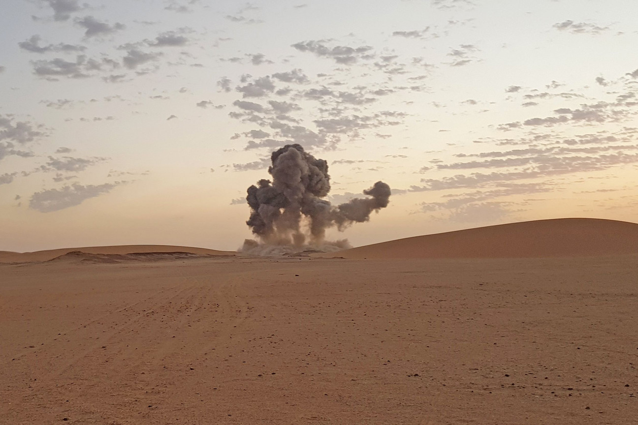 Explosion in der Wüste