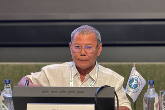 Thun Channareth am Rednerpult