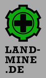 Logo von landmine.de - eine stilisierte Tretmine